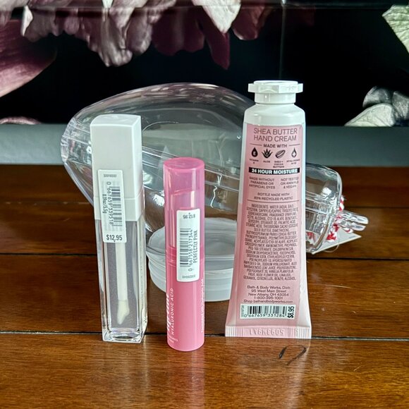 NEW 4-Pc Lip Plumper, Lip Tint & Hand Lotion in Holiday Bulb Bath & Body Works - Picture 3 of 5